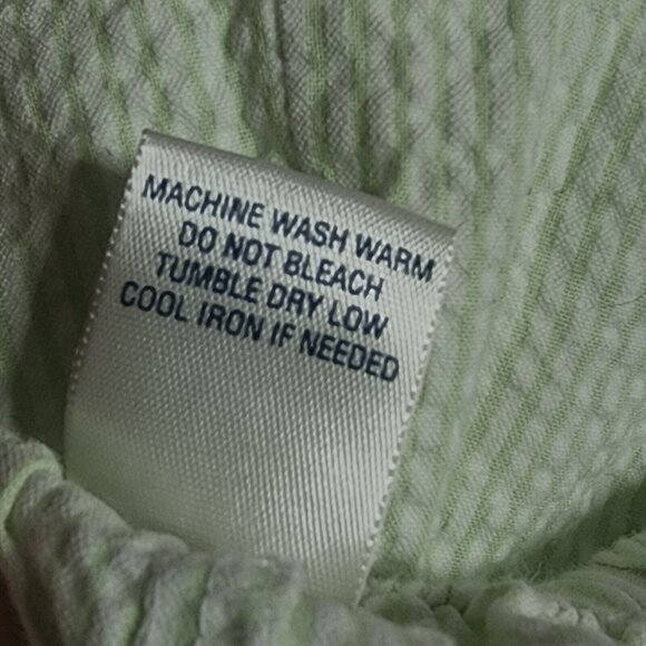 CLASSIC ELEMENTS Green Striped Embroidered Drawstring Waist Shorts Womens XL - Picture 4 of 5